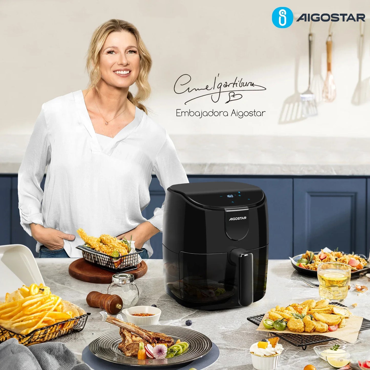 Air Fryer 9 in 1 with 60 Minute Timer and LED Display