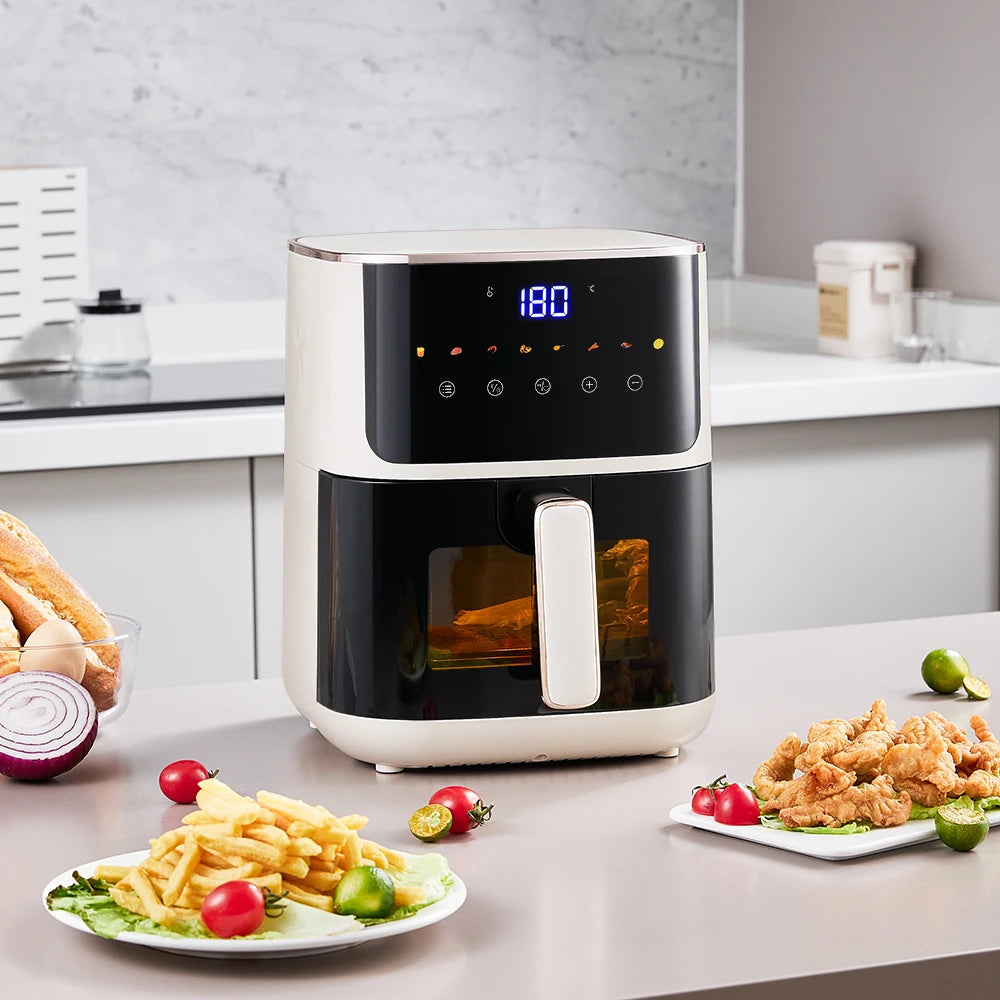 KOMORE 4.7L Air Fryer with Smart Touch Display 60 Minutes Timer