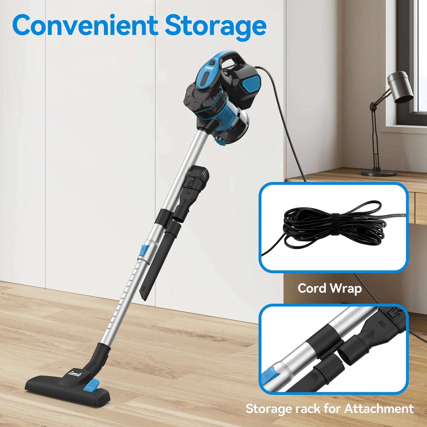 Vacuum Cleaner Corded INSE I5 18Kpa Powerful Suction