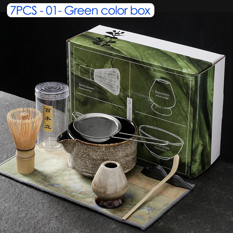 4/6/7PCS Japanese Matcha Blender Set