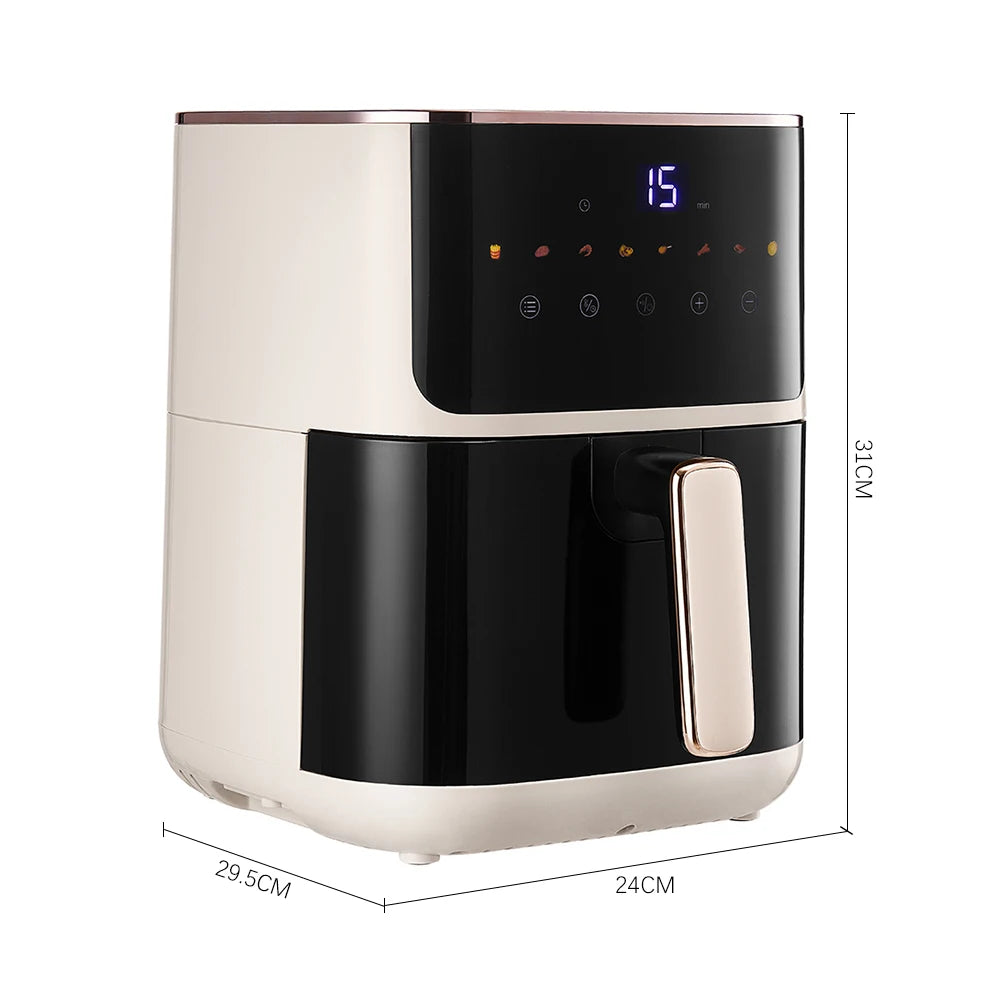 KOMORE 4.7L Air Fryer with Smart Touch Display 60 Minutes Timer