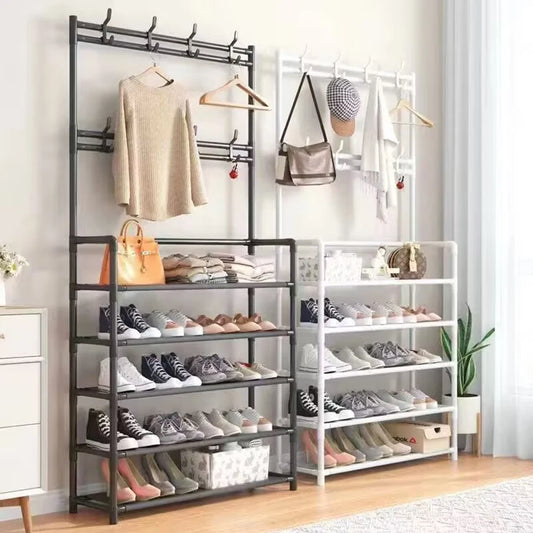 Black Five Layer Shoe Rack