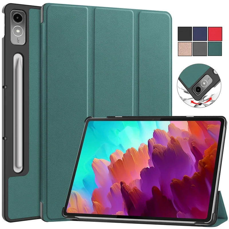 For Lenovo Tab P12 Case 12.7 inch 2023 Tri-Folding Stand