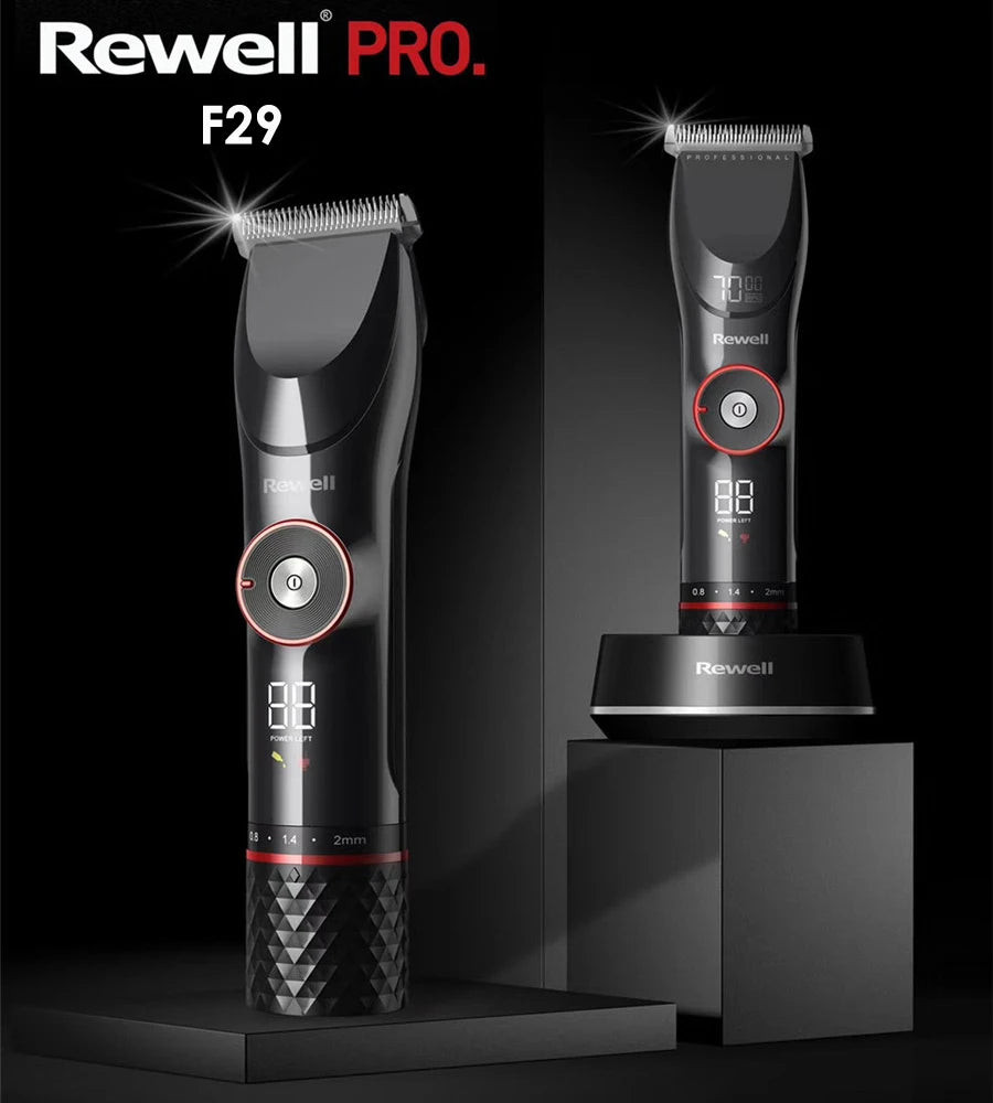 Rewell F29 Hair Clipper Mens Beard Face Body Trimmer Professional Cordless