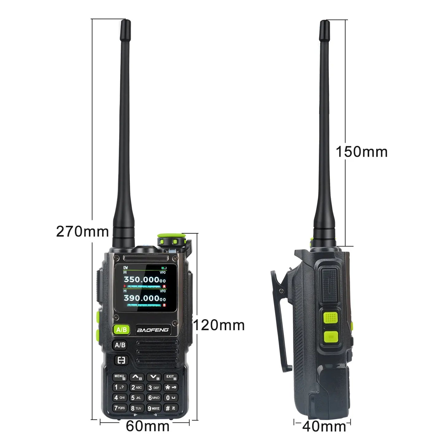 K61PRO Baofeng Air Band Walkie Talkie 65-600MHz