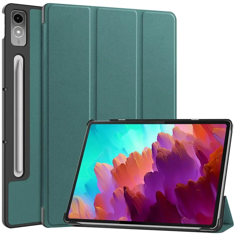 For Lenovo Tab P12 Case 12.7 inch 2023 Tri-Folding Stand