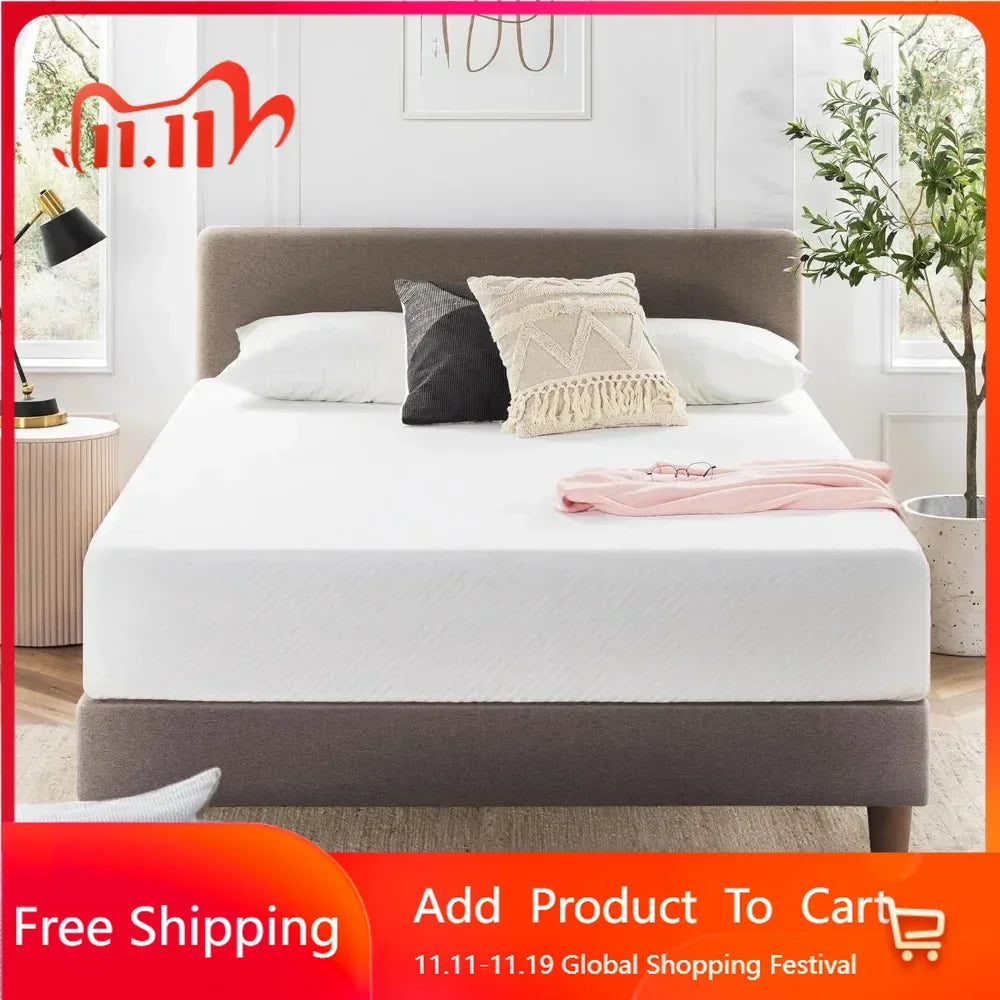 Full Size Mattress for Pressure Relief & Cooler Sleep