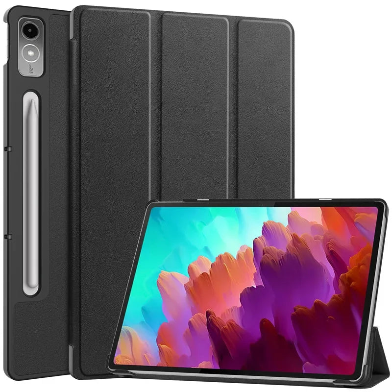 For Lenovo Tab P12 Case 12.7 inch 2023 Tri-Folding Stand