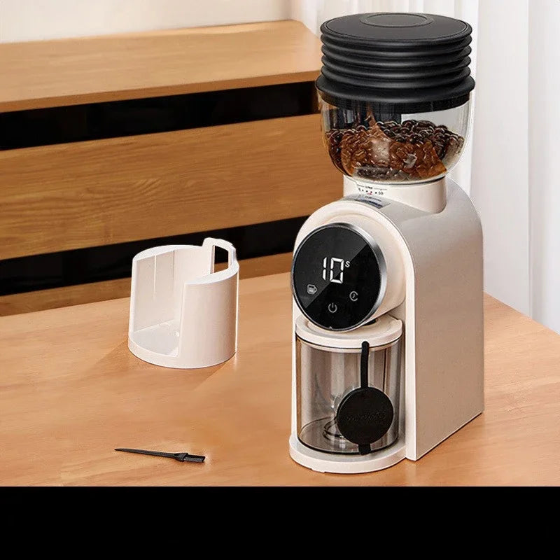 Italian Coffee Bean Grinder Adjustable Coarseness Smart Screen