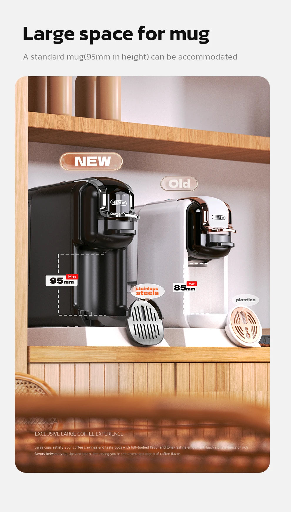 HiBREW 5 in 1 Multiple Capsule Coffee Machine Hot/Cold DG