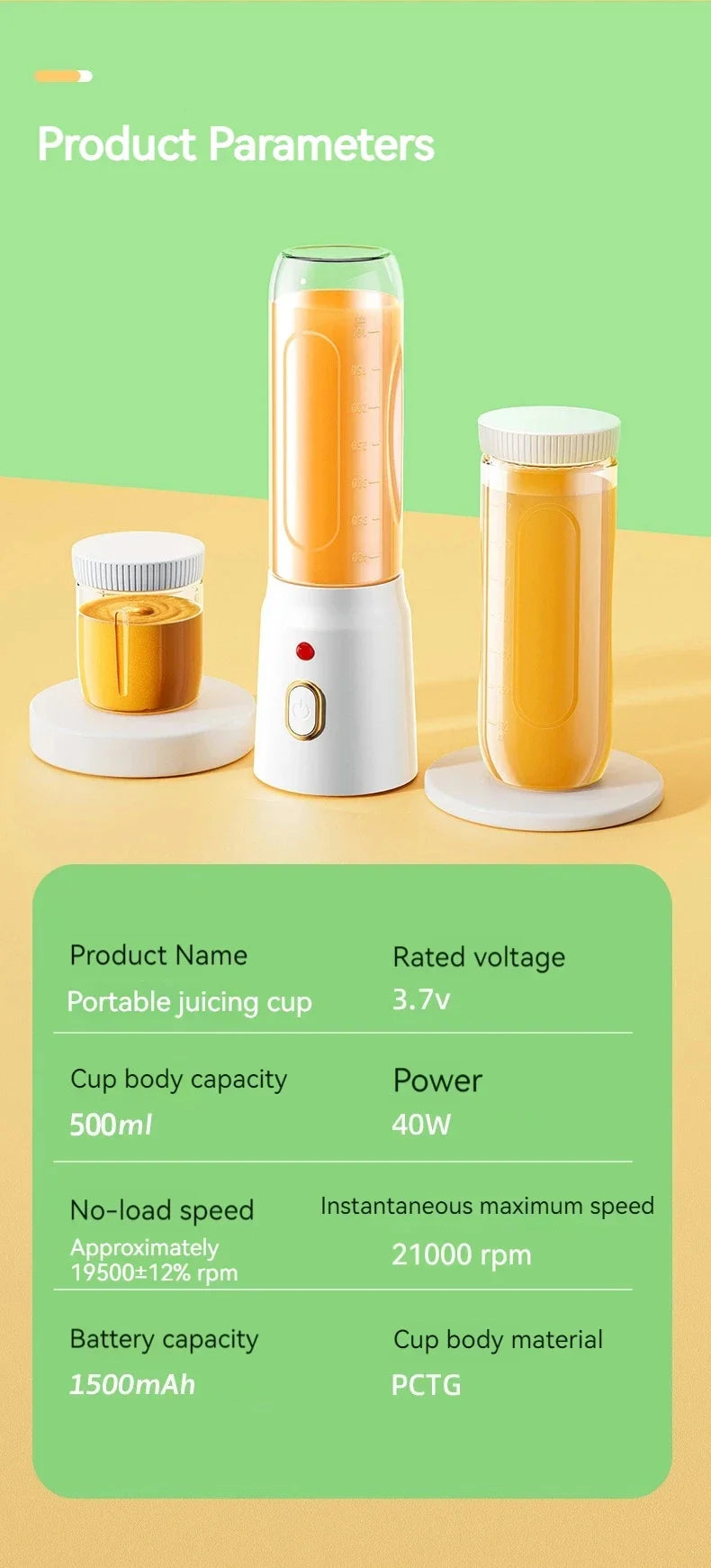 Portable Smoothie Blender Mini Juicers