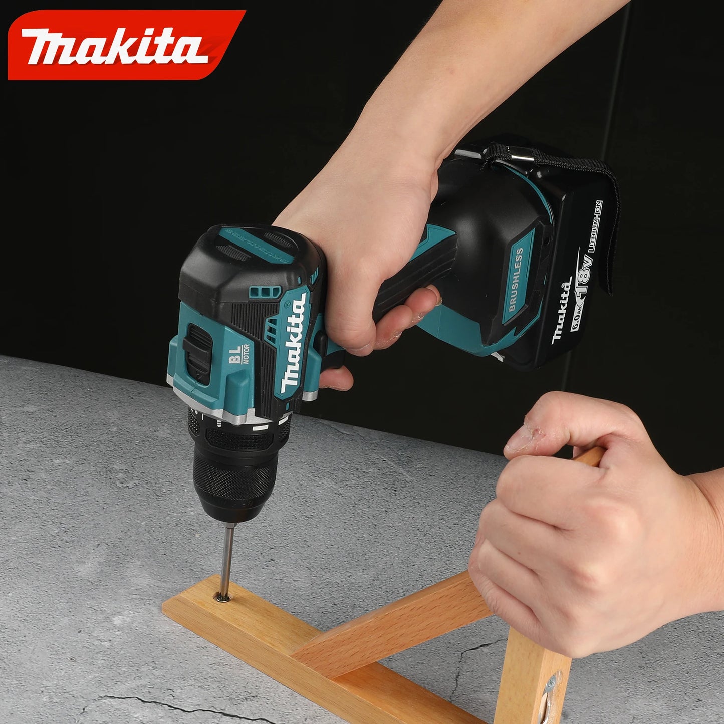 Makita DDF487-10 Cordless Driver Drill 18V LXT Brushless Motor