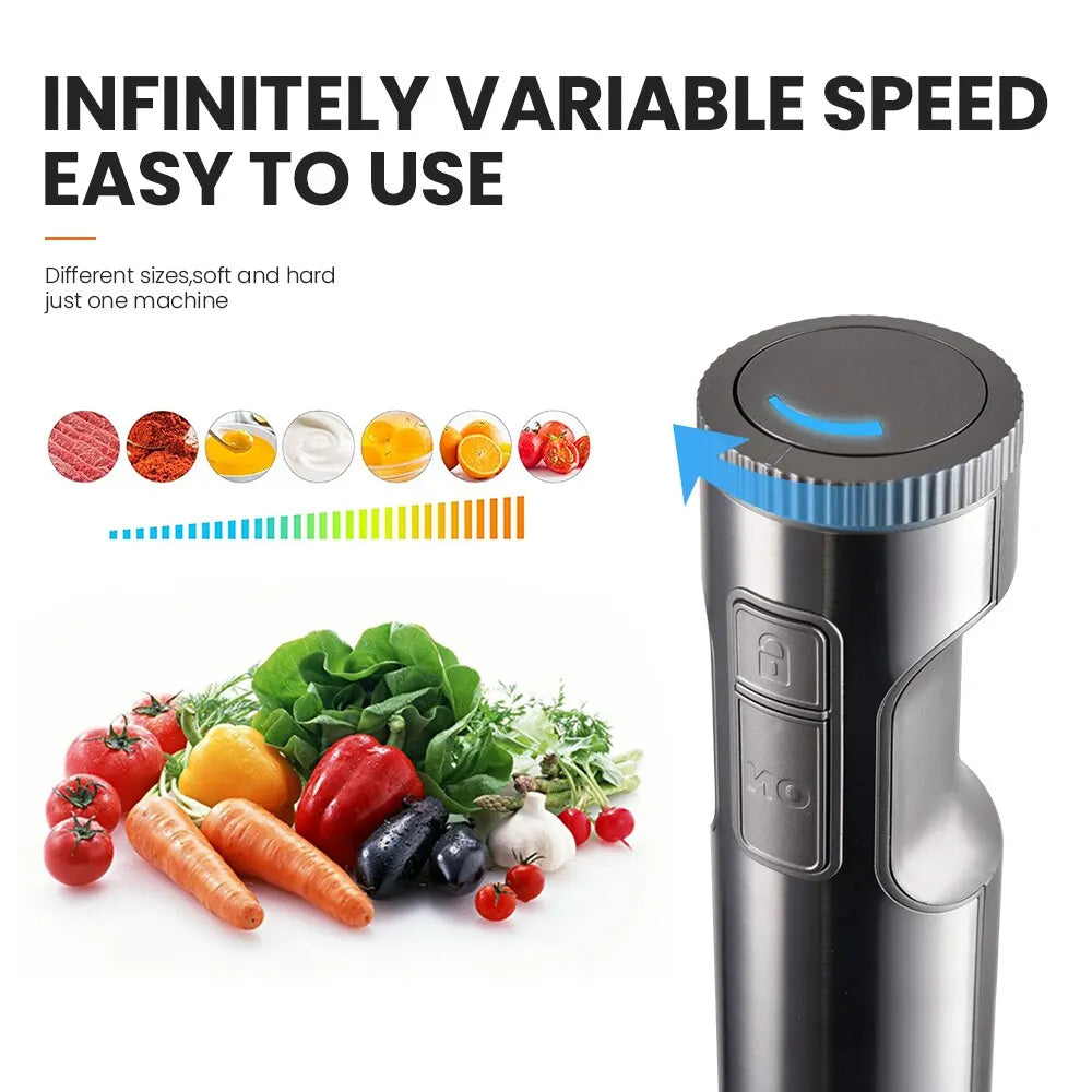 MIUI Hand Immersion Blender 1000W Powerful 4-in-1