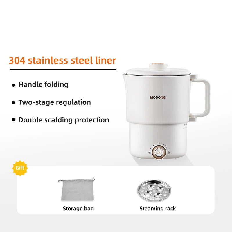 800ml Folded Electric Kettle Portable Cooking Pot