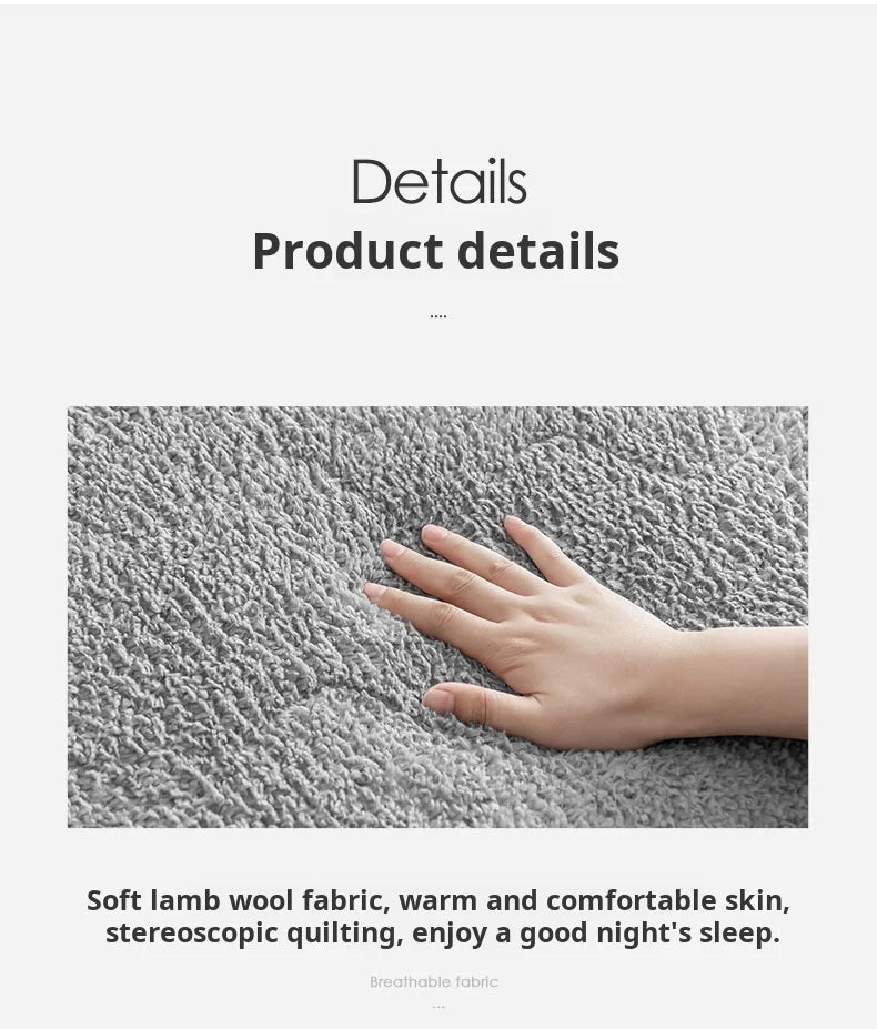 Household Thick and warm lamb wool mattress Foldable tatami mattress