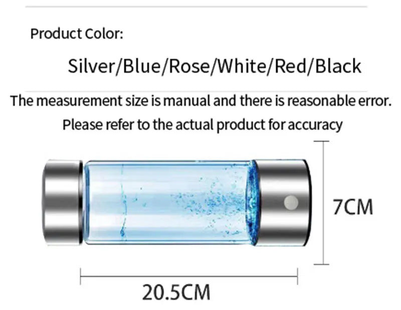 420ml Hydrogen-Rich Water Cup Electric Hydrogen