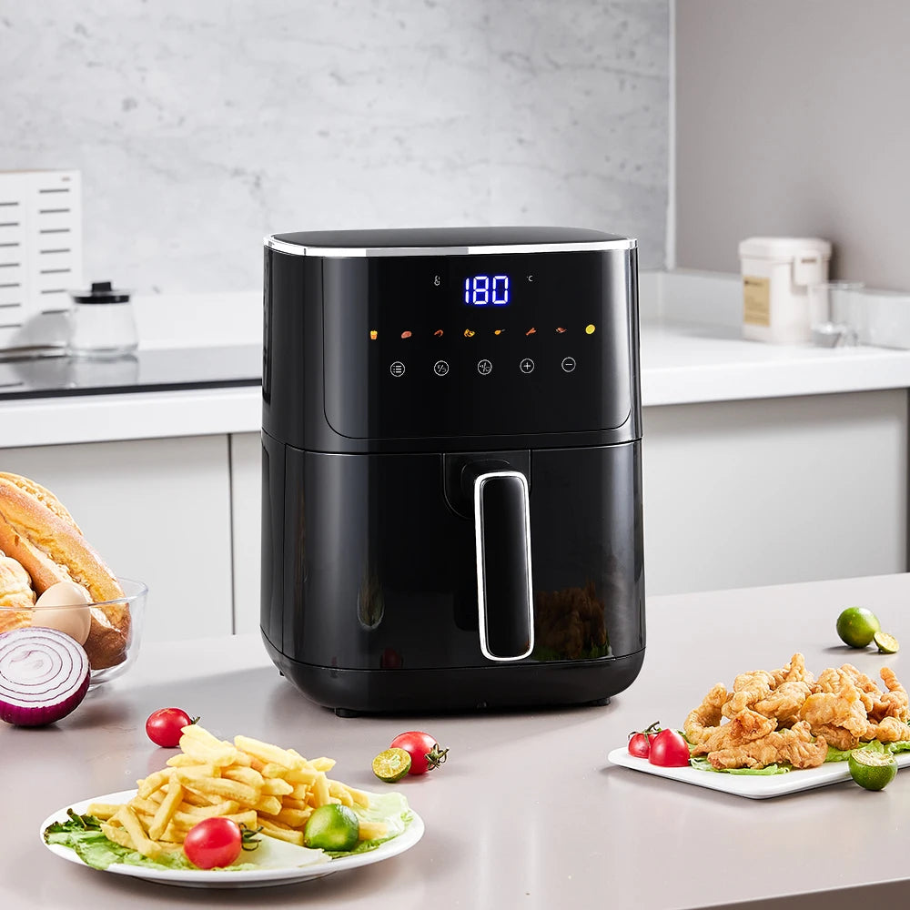 KOMORE 4.7L Air Fryer with Smart Touch Display 60 Minutes Timer