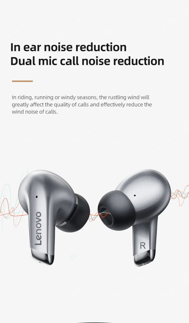 Choice Lenovo LP5 Wireless Bluetooth Earbuds HiFi