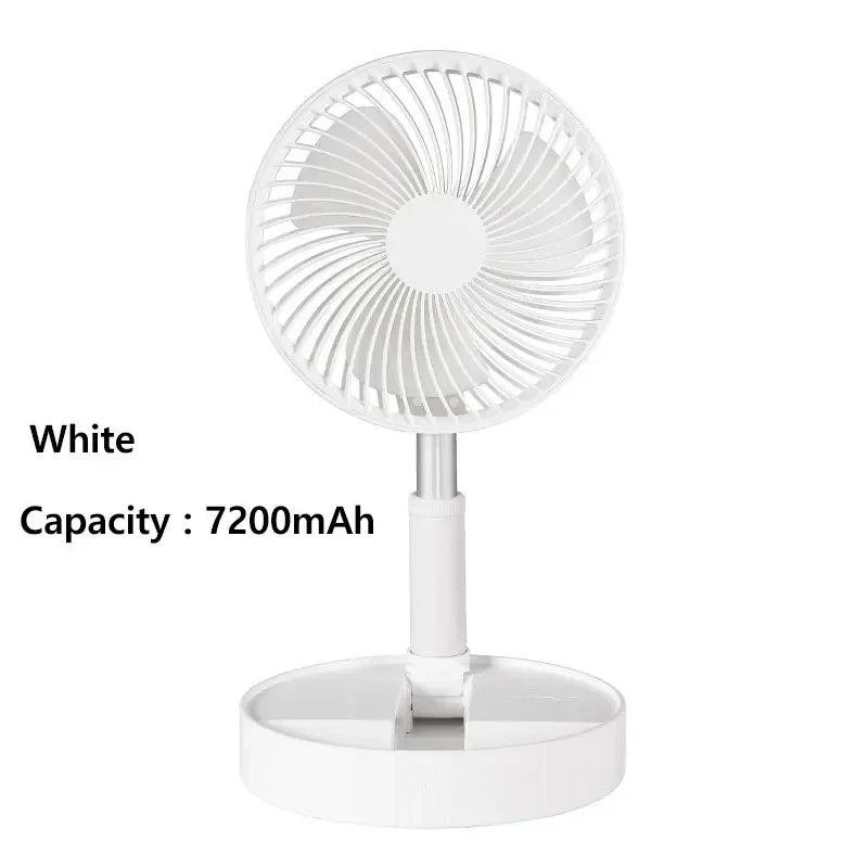 7200mAh USB Rechargeable Portable Folding Fan