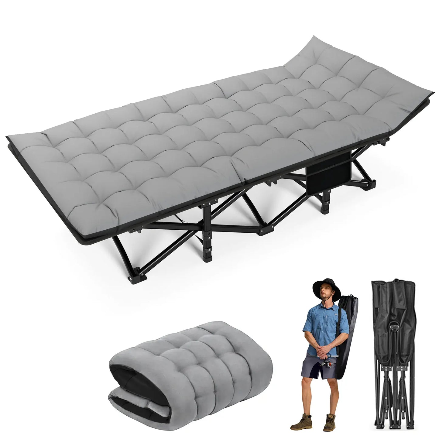 Portable Heavy Duty Outdoor Camping Bed for Adults