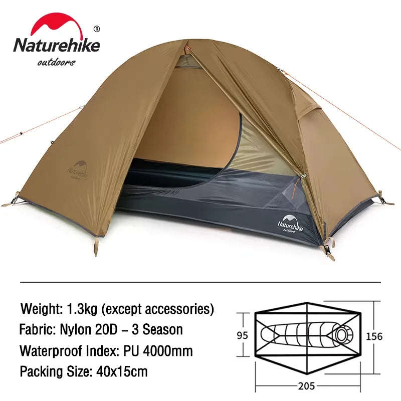 Naturehike Cycling Tent 1 Person Ultralight Backpacking Tent