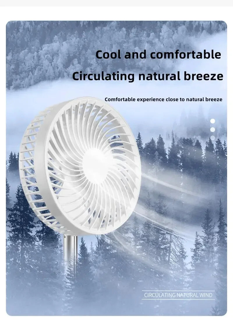 7200mAh USB Rechargeable Portable Folding Fan