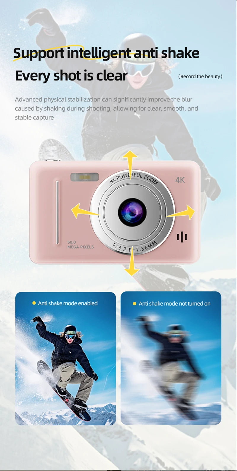 Xiaomi 4K Digital Camera Retro CCD Portable Card Camera