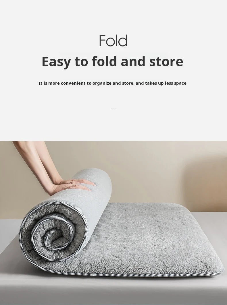 Household Thick and warm lamb wool mattress Foldable tatami mattress