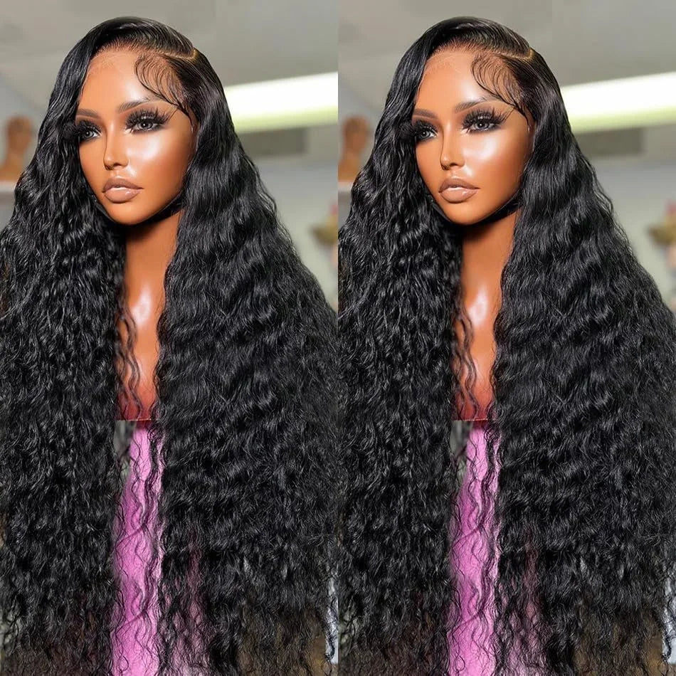 13x6 HD Lace Wig Bleached Hair Knots Deep Wave Human Hair Wigs