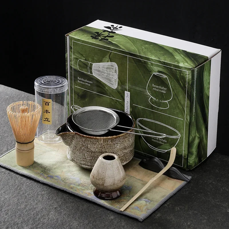 7pcs 4pcs Japanese Matcha Set Handmade