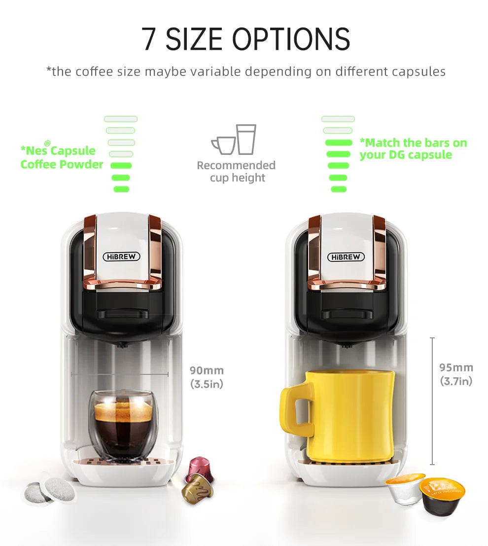 HiBREW 5 in 1 Multiple Capsule Coffee Machine Hot/Cold DG