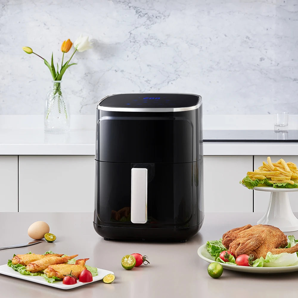 KOMORE 4.7L Air Fryer with Smart Touch Display 60 Minutes Timer