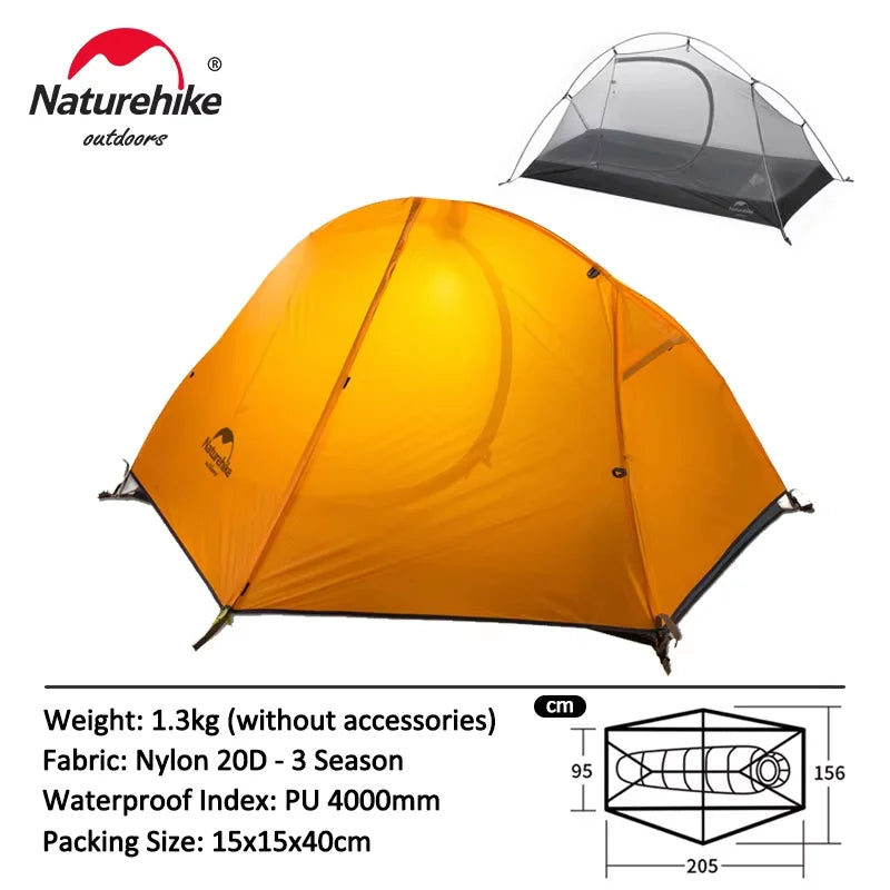 Naturehike Cycling Tent 1 Person Ultralight Backpacking Tent