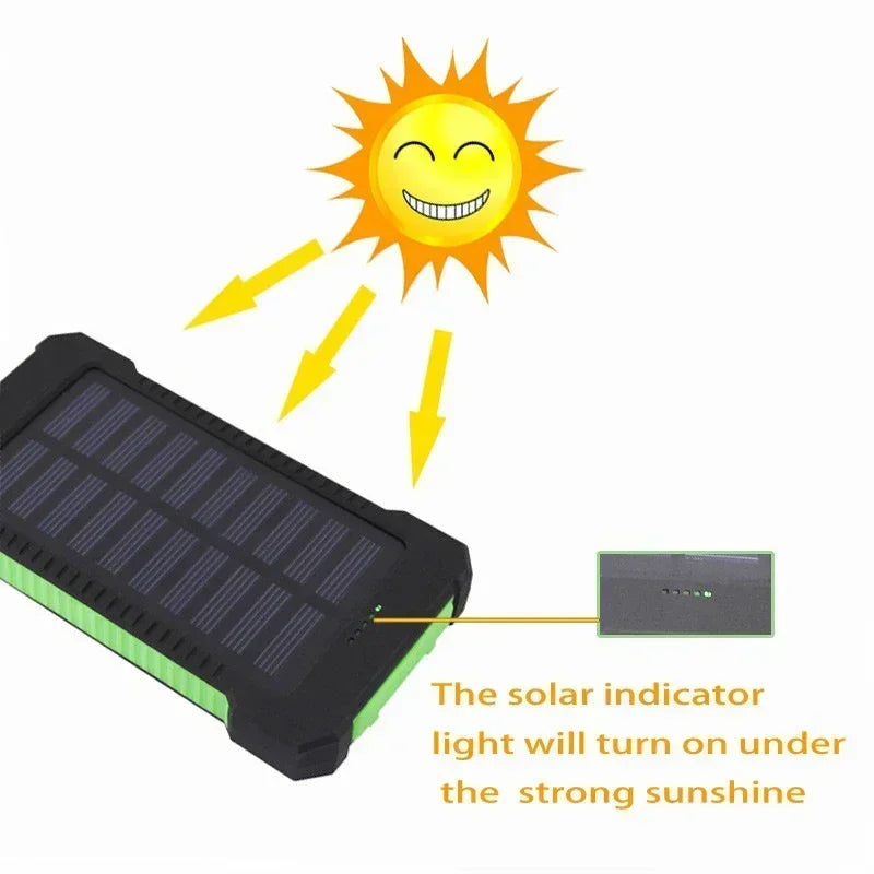 200000mAh Portable Solar Power Bank