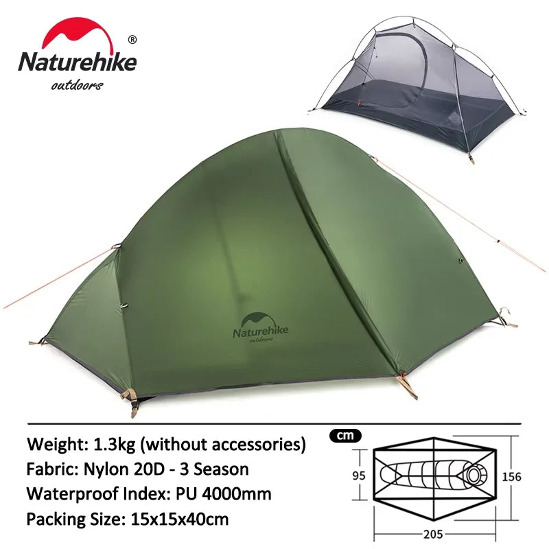 Naturehike Cycling Tent 1 Person Ultralight Backpacking Tent