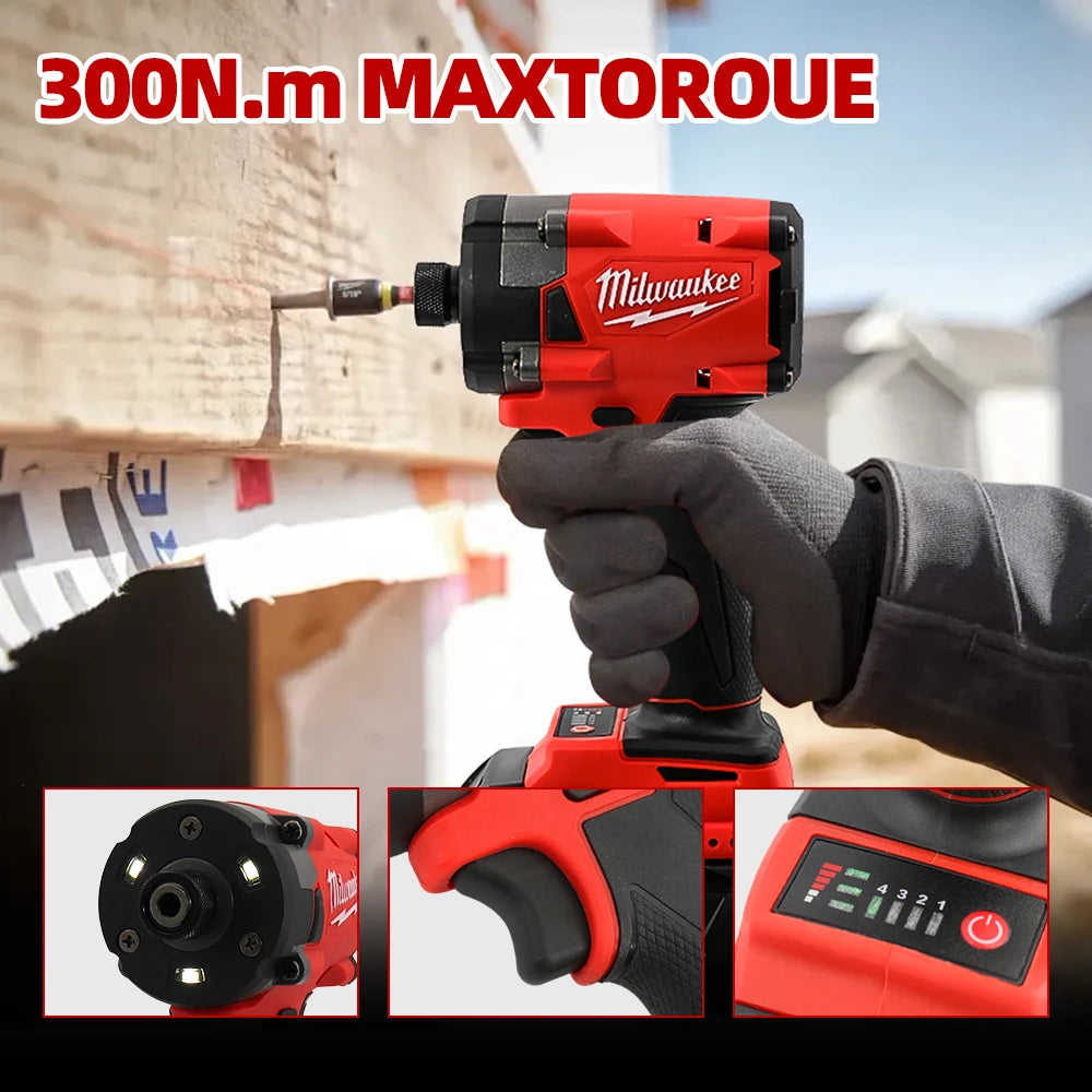 Milwaukee Brushless Impact Driver 300NM