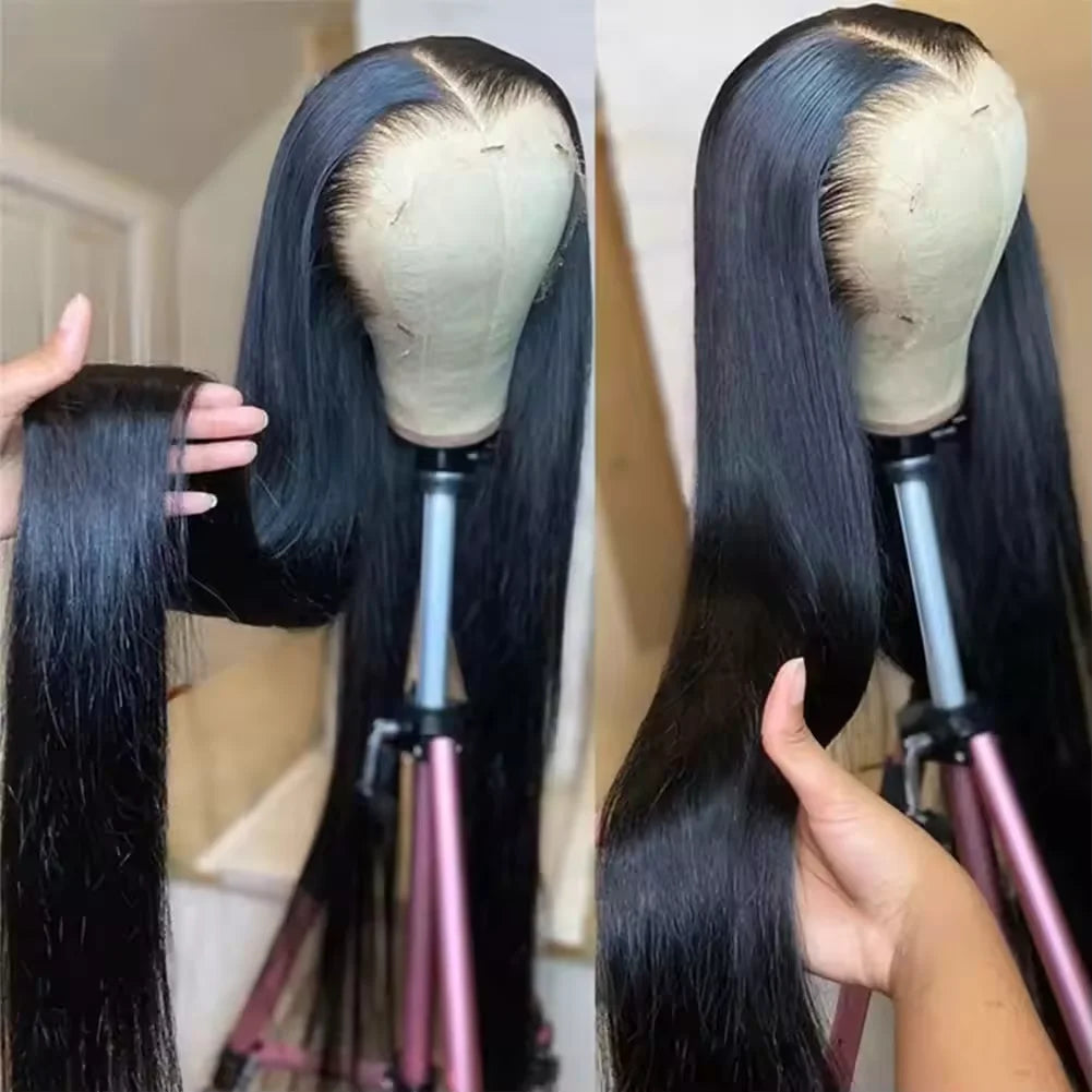 250 Density Lace Frontal Wig Brazilian Straight Human Hair Wig