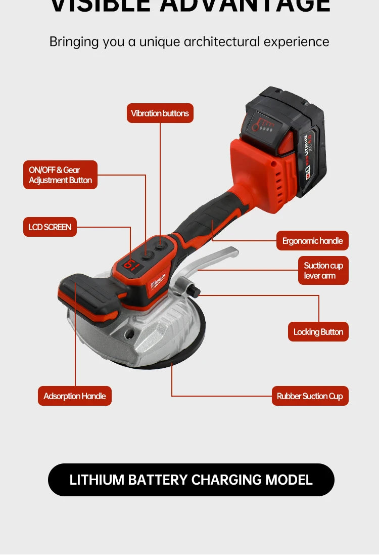 Milwaukee Tiling Machine High Loading Capacity Wall/Floor