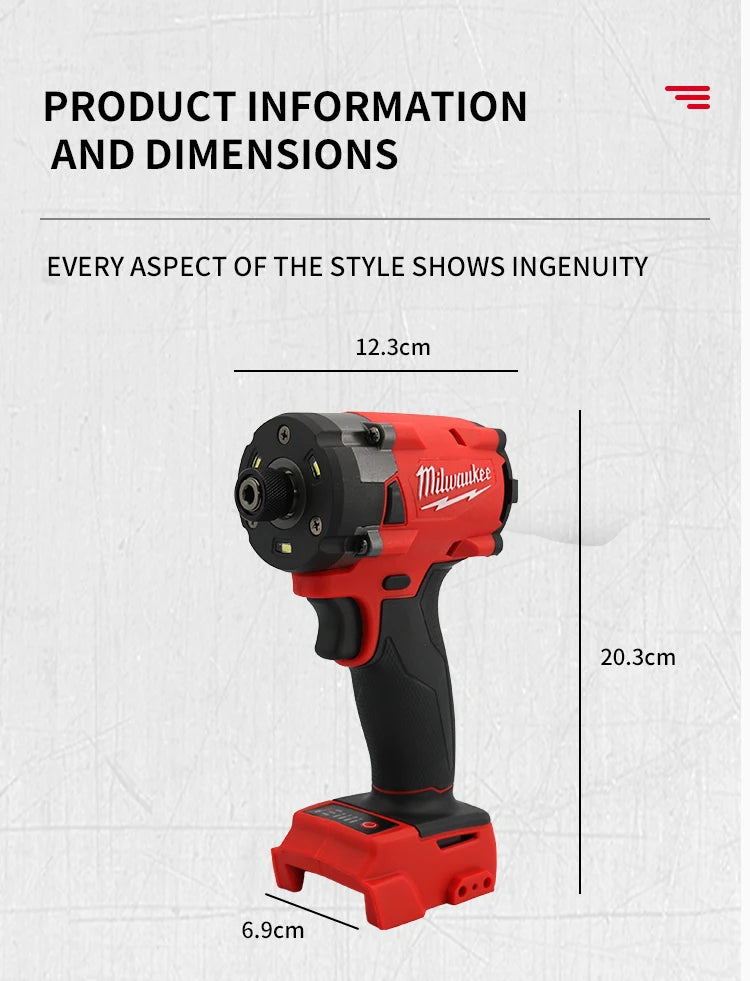 Milwaukee Brushless Impact Driver 300NM