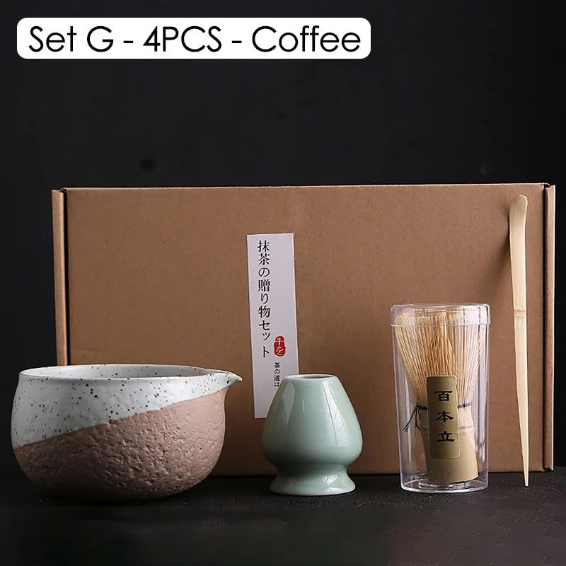 4/6/7PCS Japanese Matcha Blender Set