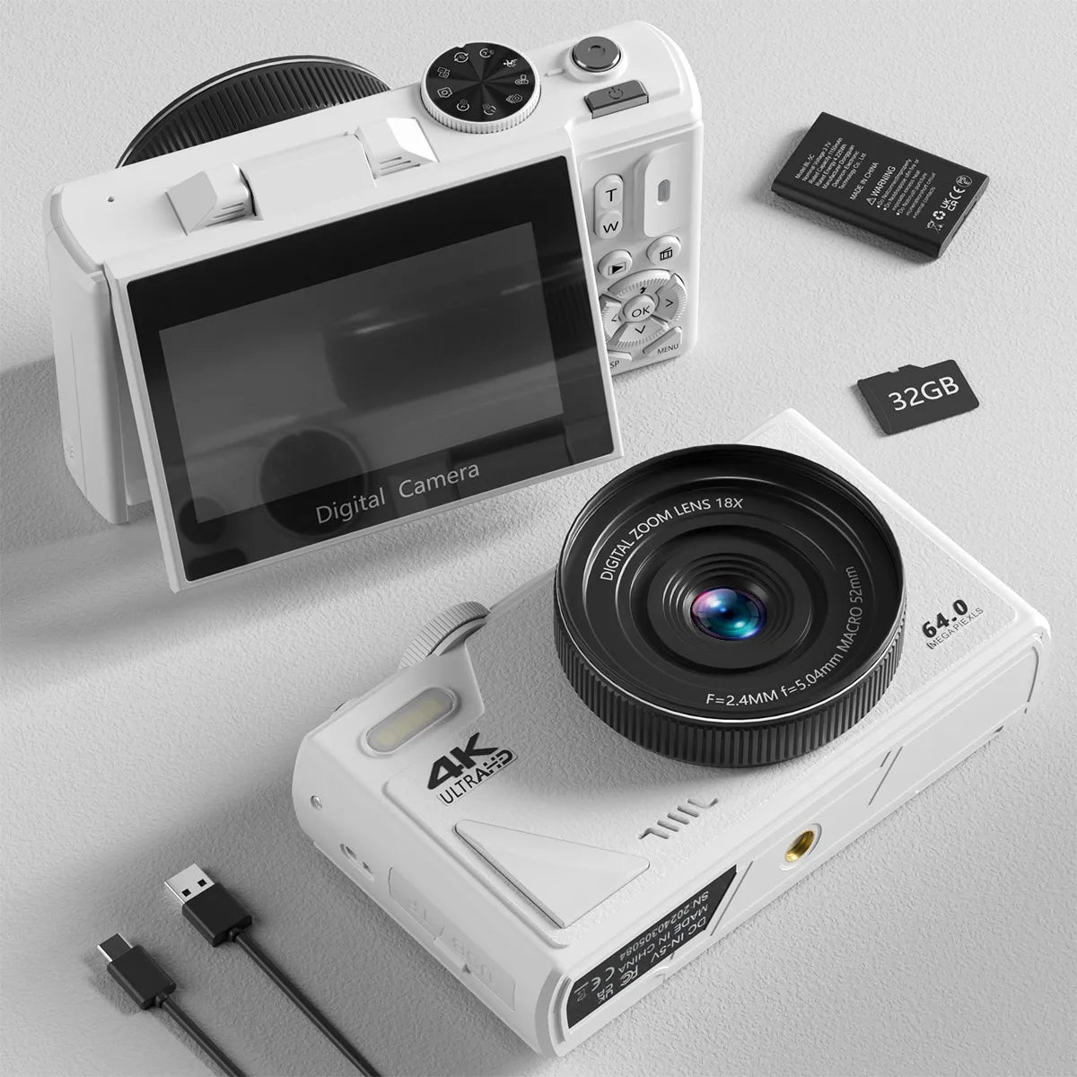 4K Digital Camera for Photography